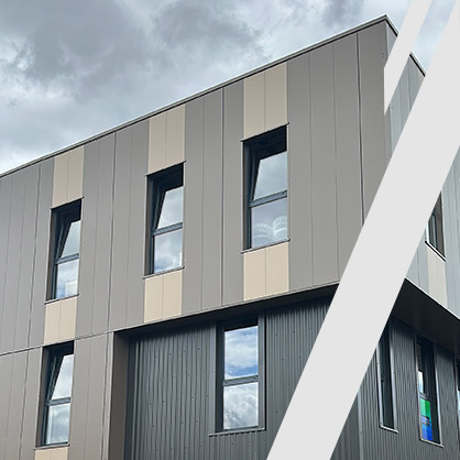 Le design en plus Bâtiment d’activité Immeuble d’entreprise Immeuble industriel Bureau Maitrise d’œuvre Ingénierie Construction Rénovation Réhabilitation