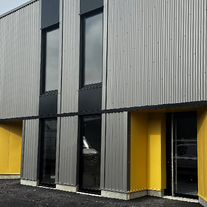 Le design en plus Bâtiment d’activité Immeuble d’entreprise Immeuble industriel Bureau Maitrise d’œuvre Ingénierie Construction Rénovation Réhabilitation