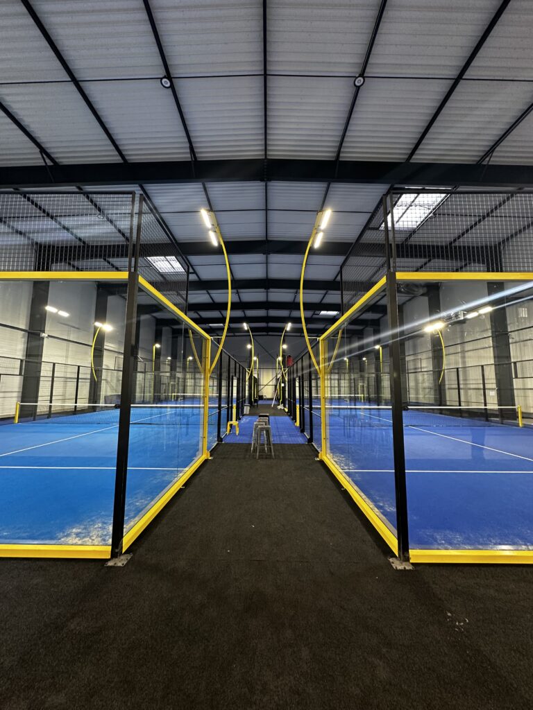 Mise en place des terrains de padel